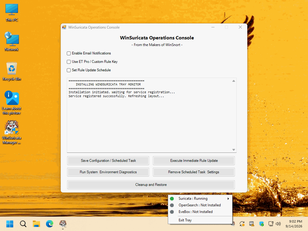 More information about "WinIDS v4.0 WinSuricata Sensor — Headless Engine Edition"