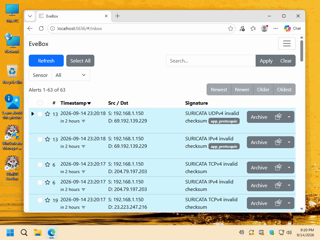 More information about "WinIDS v4.0 WinSuricata Add-On — EveBox, OpenSearch & OpenSSL Enterprise Edition"