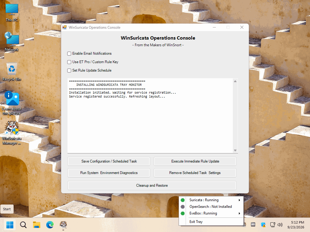 More information about "WinIDS v4.0 WinSuricata Add-On — Node EveBox Agent Edition"