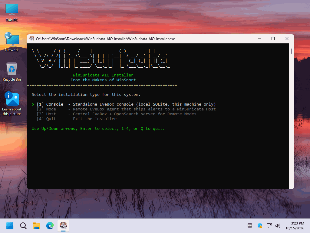 More information about "WinSuricata Installer — All-In-One Edition"